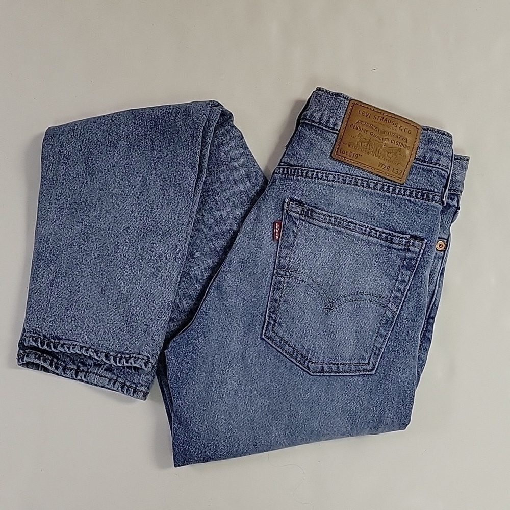 Levi's 510 premium denim blue jeans women's sz 28 x 32